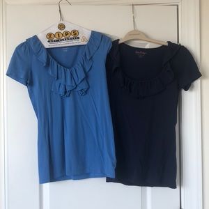 Set of Lilly Pulitzer ruffle blouses